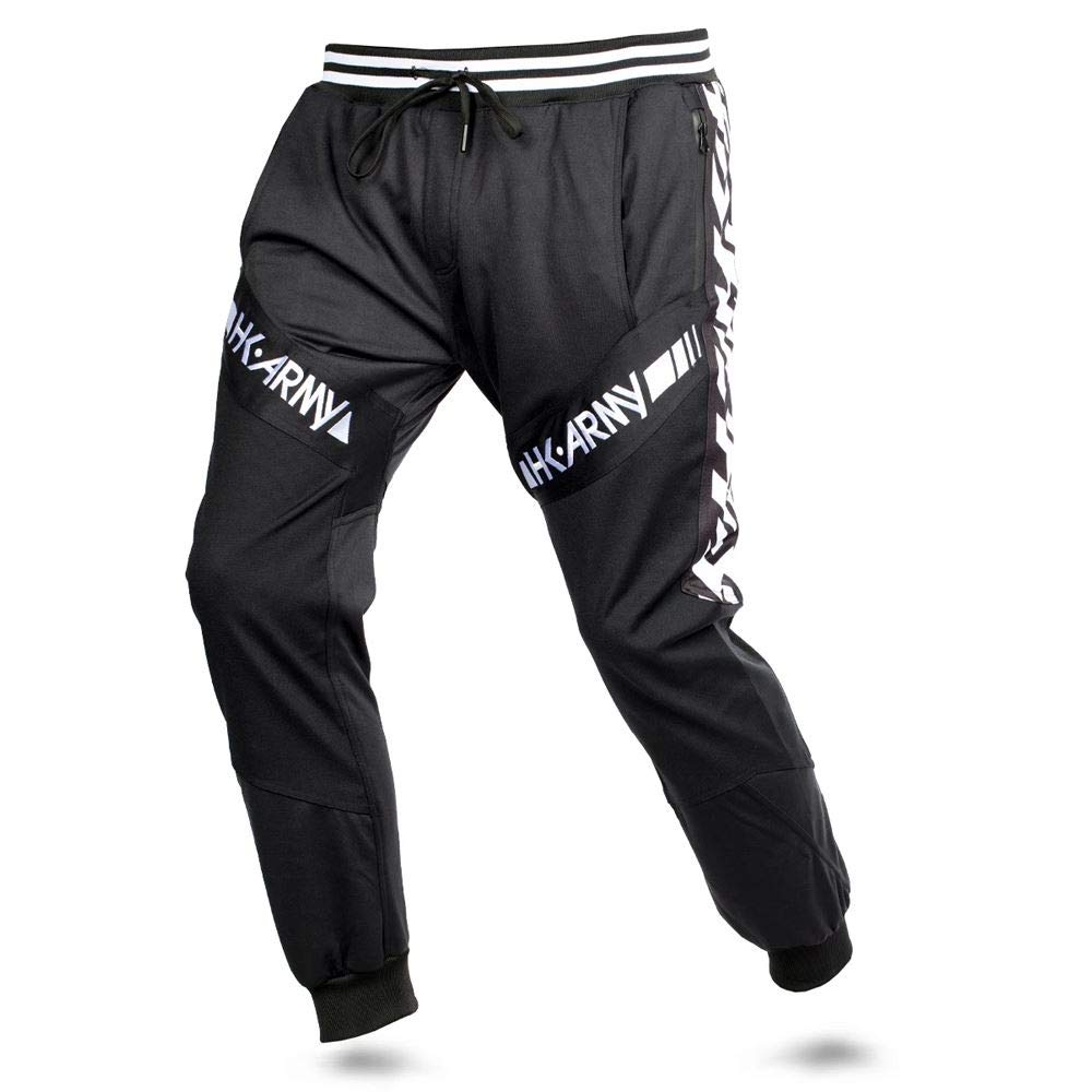 HK Army TRK Jogger Paintball Pants - HK Stripe Black - Small | Lightweight & Durable for Paintball, Airsoft & Tactical Sports | Perfect for Outdoor Games & Training
