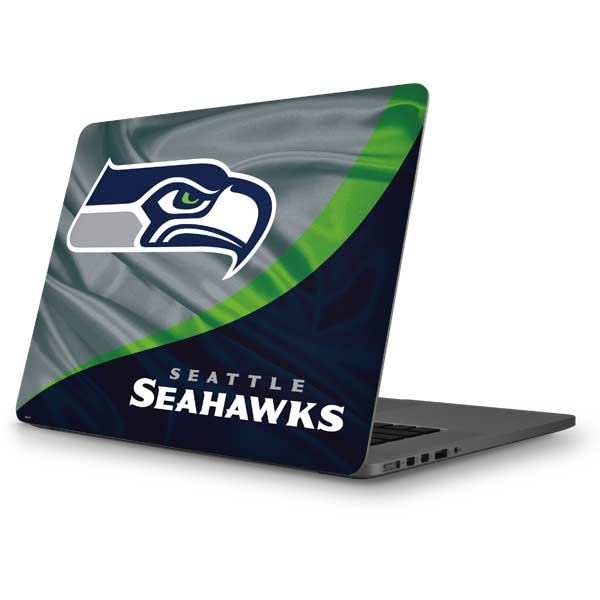 Officially Licensed NFL Seattle Seahawks Laptop Skin Decal for MacBook Pro 13 (2013-2015 Retina Display) | Protective Vinyl Sticker Cover | Perfect for Football Fans, Office & School Use