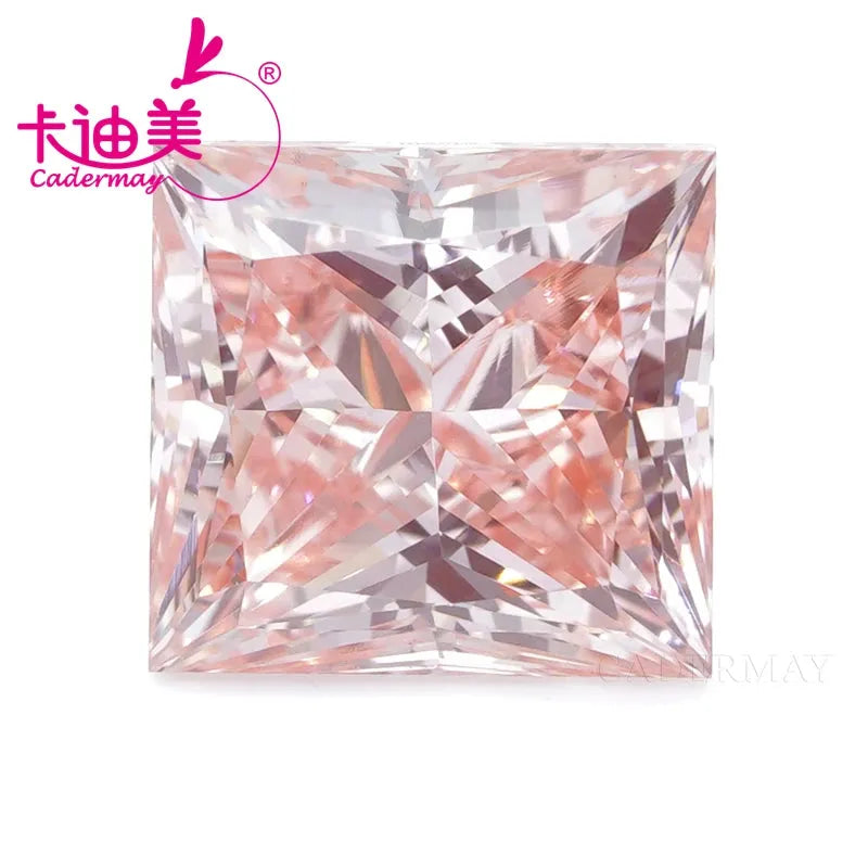 VS1 Clarity CVD Lab Grown Princess Cut Pink Loose Diamond with Certificate - Perfect for Wedding Rings, Engagement Jewelry & Custom Bridal Designs