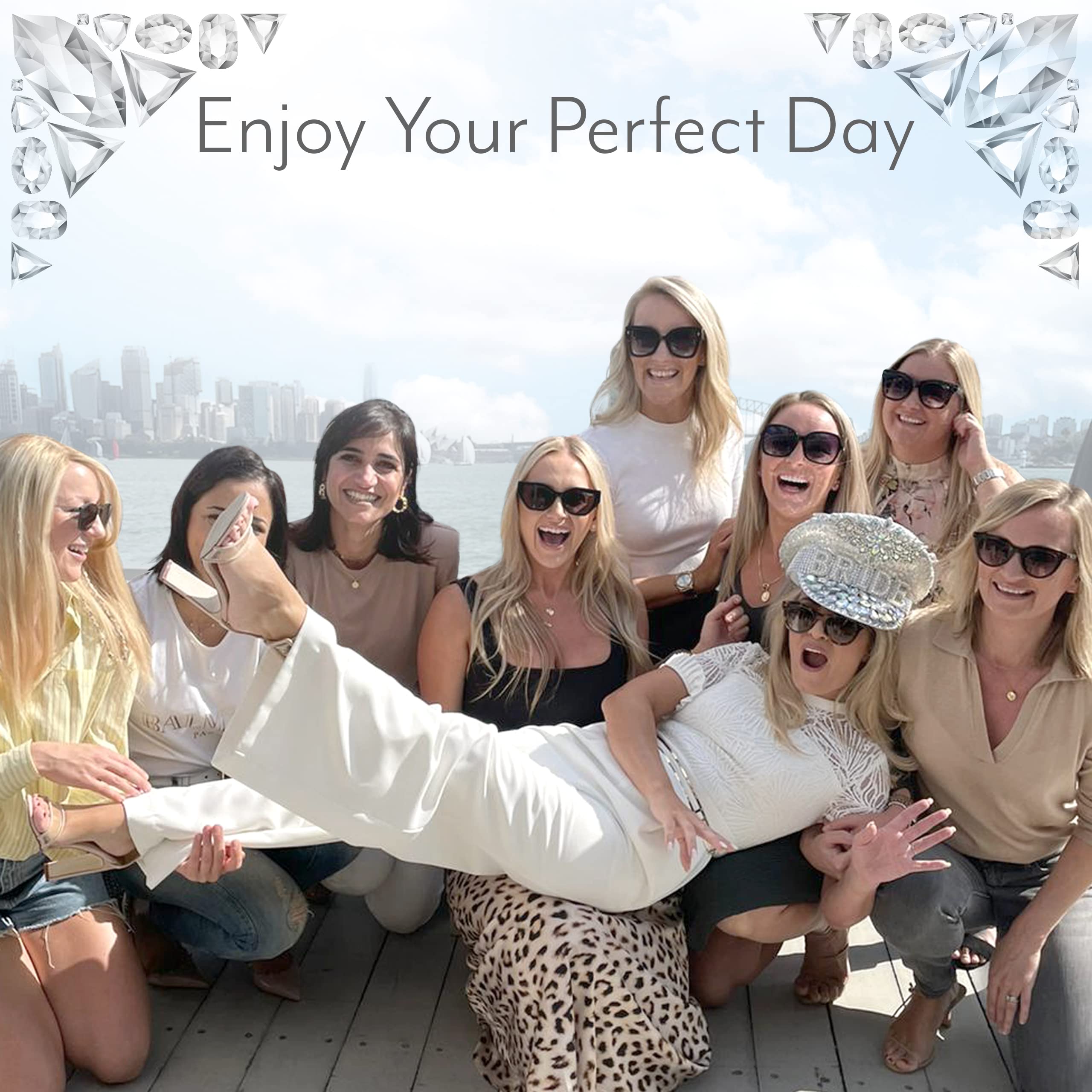 Bride Hat - Funny Bridal Hat for Wedding, Bachelorette Party & Bride Tribe - Perfect for Bridal Showers, Wedding Receptions & Bachelorette Party Games