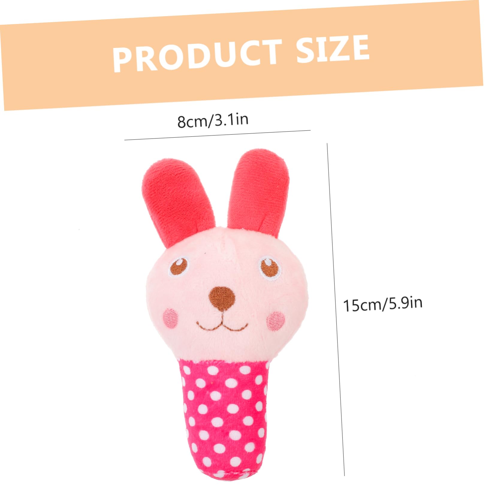 Balacoo Squeaky Plush Dog Toys - Bunny Chew Toys for Puppies, Teething & Grinding, Soft Thorn Ball for Small Dogs - Perfect for Playtime, Training & Dental Health