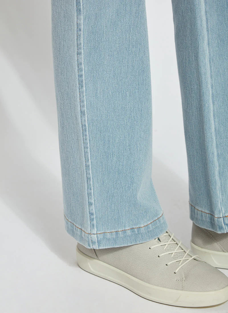 Baby Bootcut Denim Jeans - Soft Stretch Bleached Blue Wash for Toddlers | Comfortable Playtime & Casual Outfit