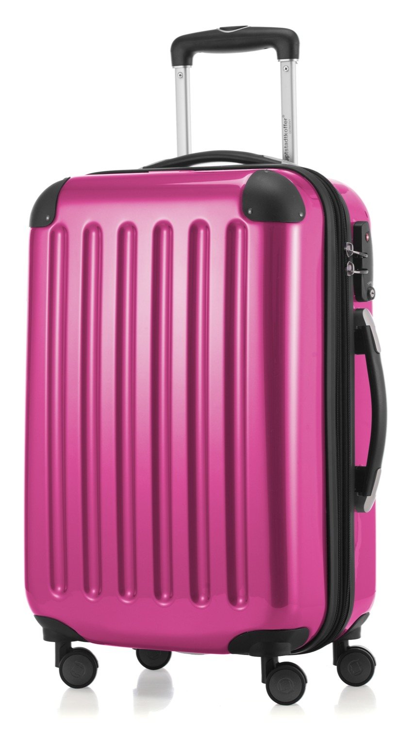 Premium 55cm Pink Suitcase for Women - Lightweight & Durable Carry-On Luggage with Spinner Wheels - Perfect for Air Travel, Business Trips & Weekend Getaways