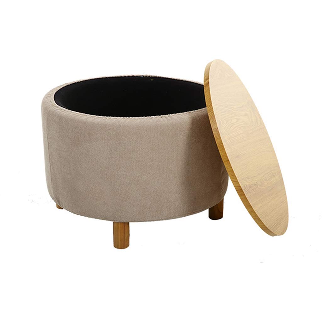 BDDIE Round Wooden Side Table with Storage - End Table, Coffee Table, Nightstand for Living Room, Bedroom, Small Spaces - Perfect for Corner, Sofa & Compact Areas (Style2)