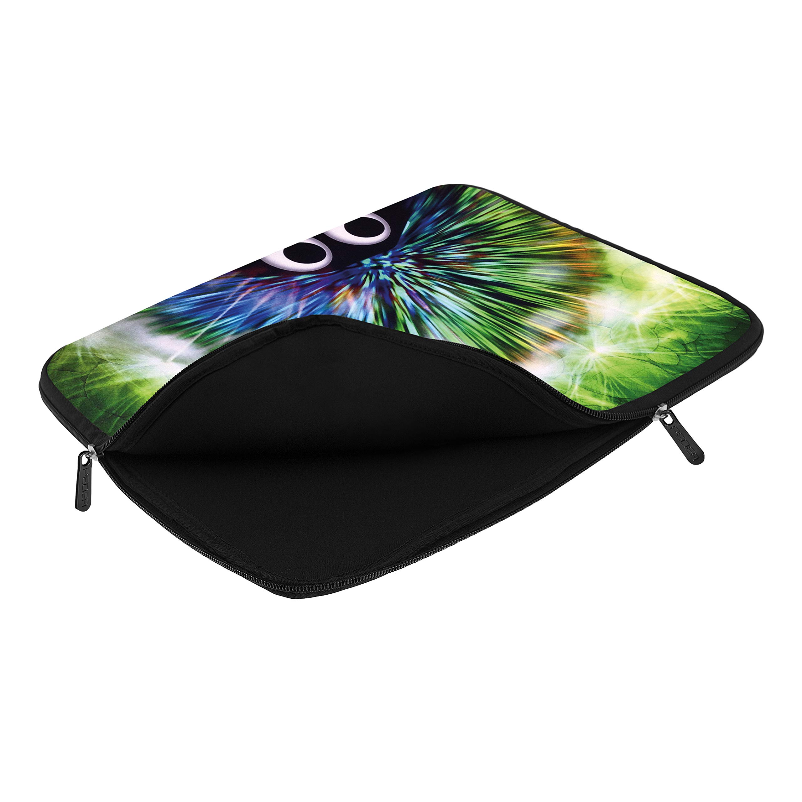 Premium Green Hedgehog Design Laptop Sleeve Case for 15.6 Inch Notebook - Includes Mouse Pad & Wireless Mouse - Perfect for Office, School & Travel Protection