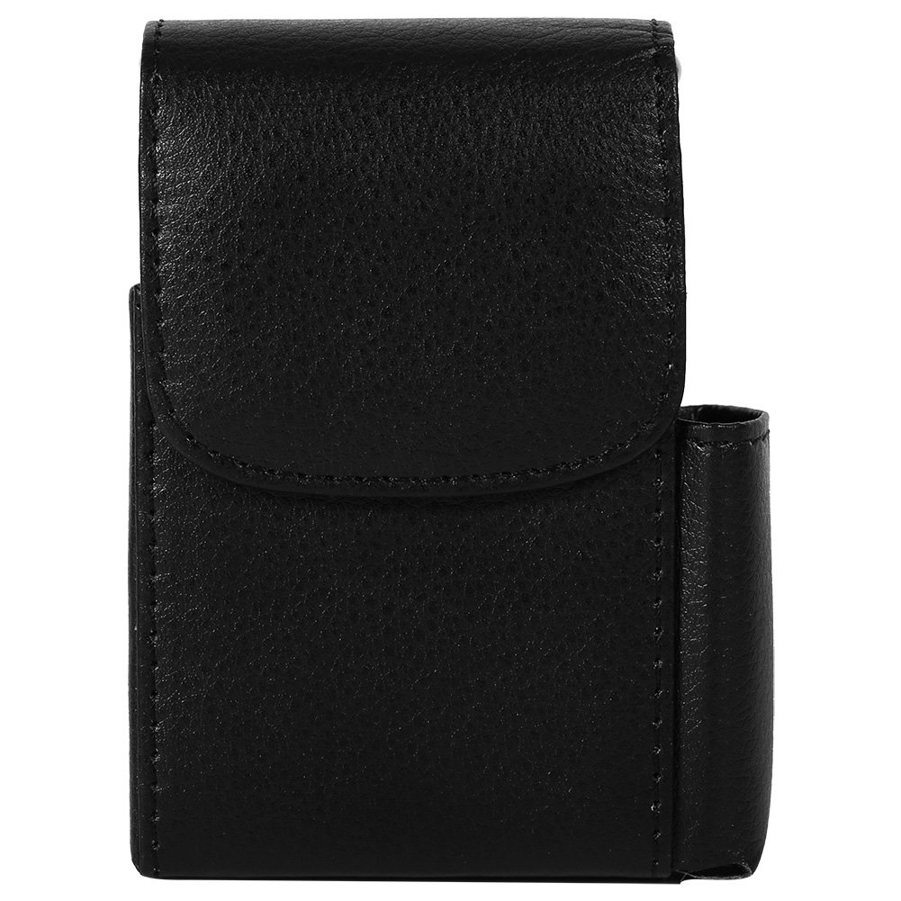 Jerliflyer Leather Cigarette Case - Black Storage Organizer for Travel & Outdoors