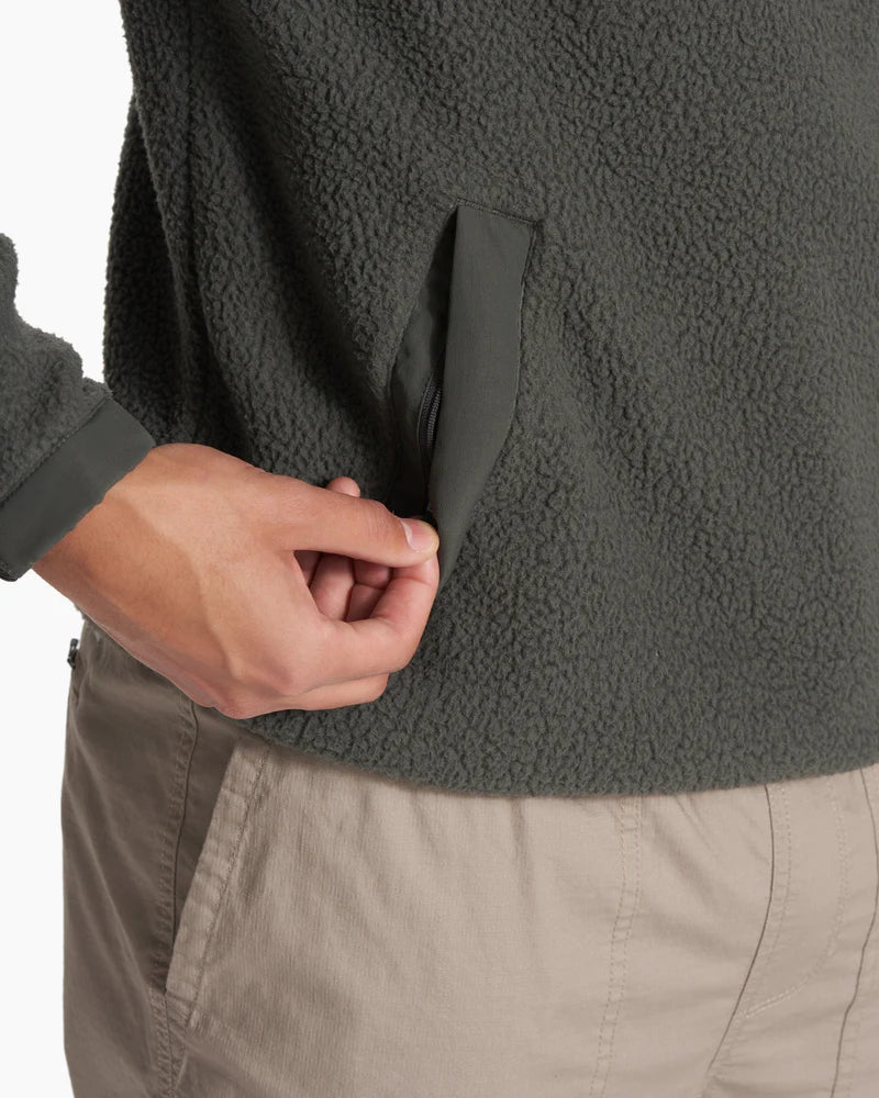 Men's Morrow Sherpa Hoodie - Warm Fleece-Lined Pullover for Winter - Cozy Outdoor & Casual Wear