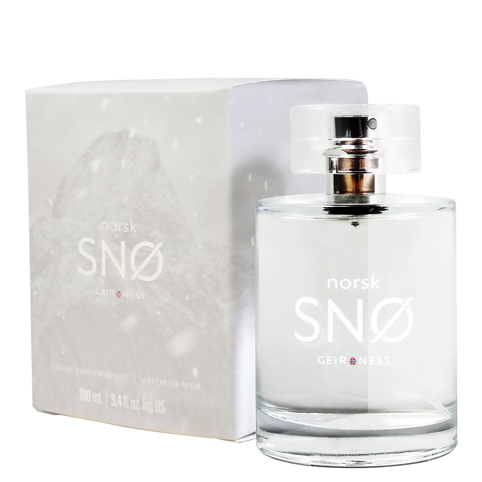 Geir Ness NORSK SNØ Eau de Parfum - Unisex Cologne with Fresh Herbs & Sensual Notes - 100ml Natural Perfume for Men & Women - Perfect for Date Nights, Office Wear & Special Occasions