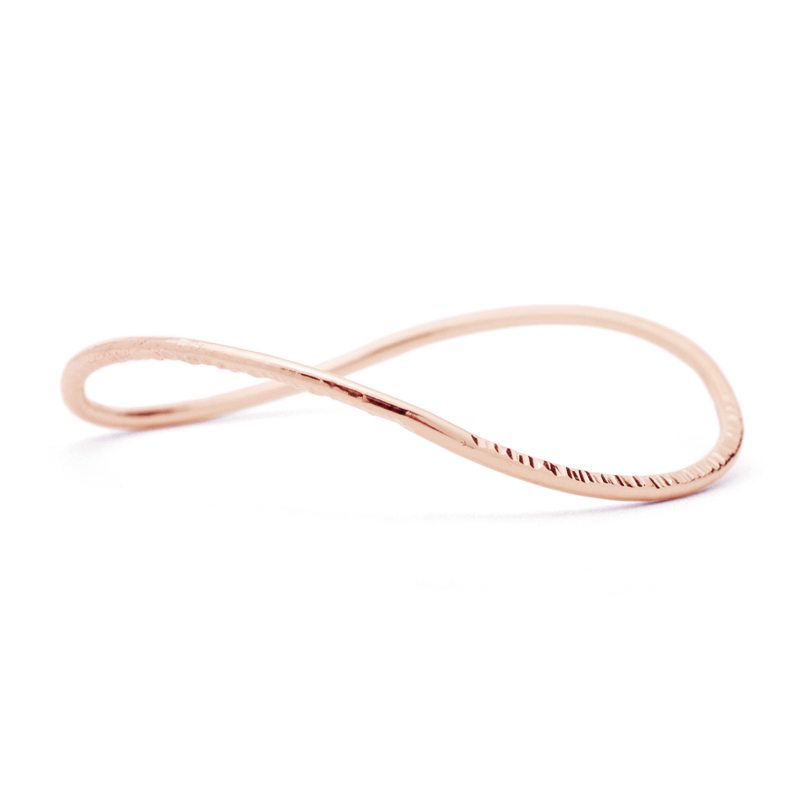 Infinity Slim Bangle Bracelet for Women - Minimalist Stackable Jewelry for Everyday Wear, Gifts & Special Occasions