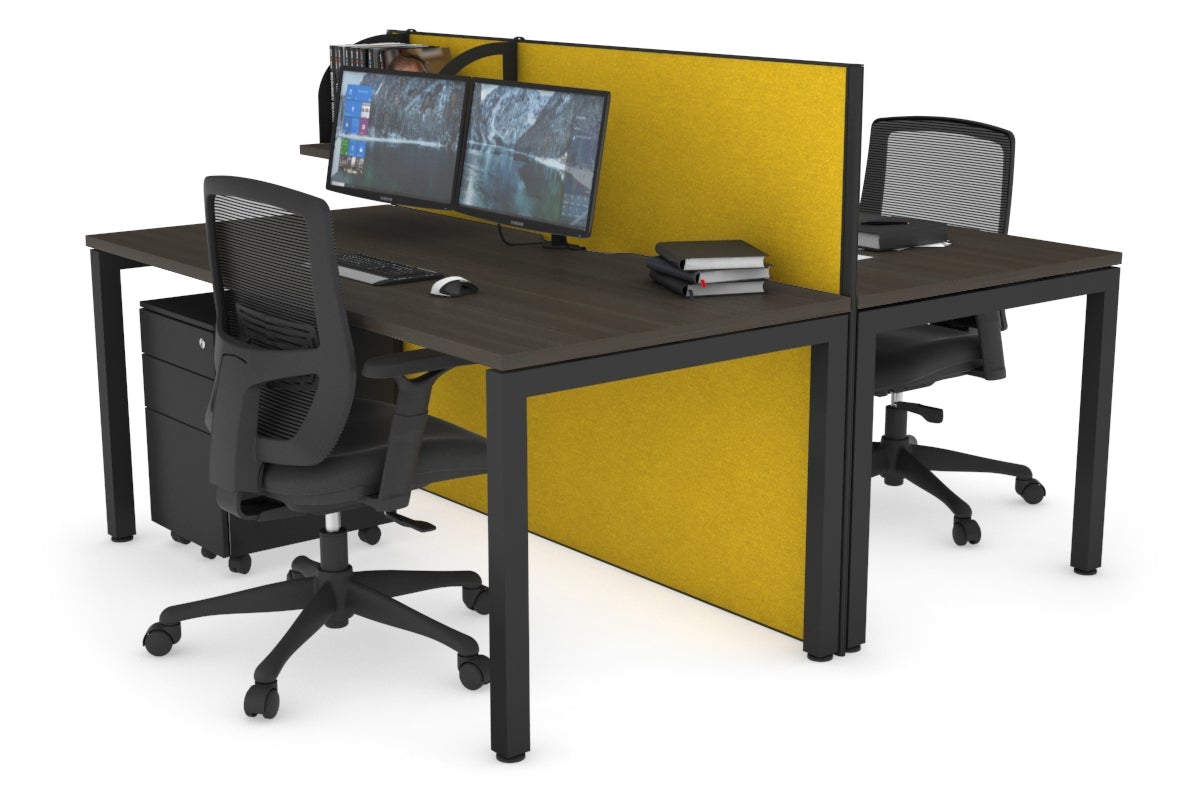 Horizon Quadro 2-Person Office Workstation Bench with Square Legs - 47