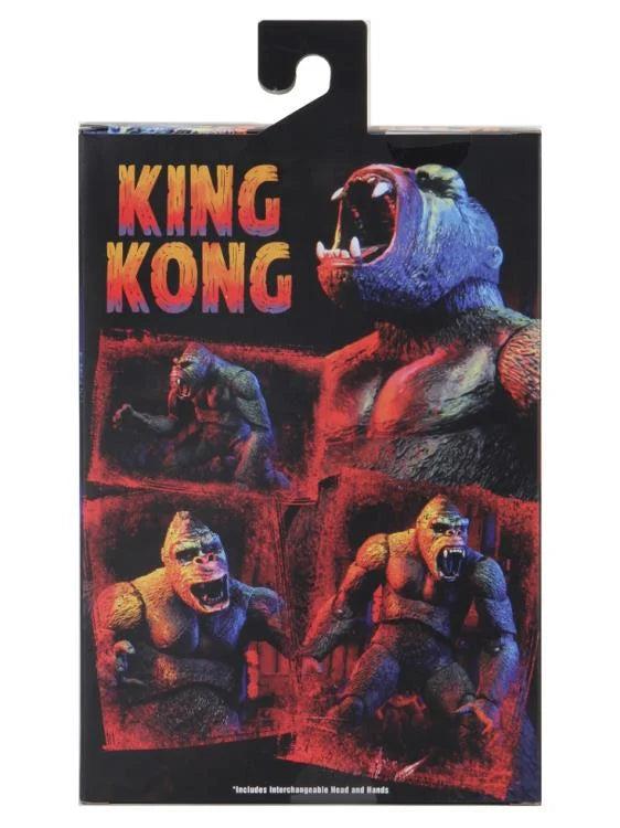 NECA King Kong Illustrated Version Action Figure - Collectible Movie Monster Toy for Display & Gifts - Perfect for Fans, Collectors & Home Decor