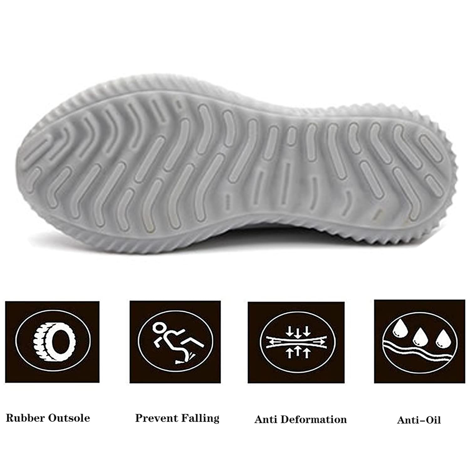 Drecage Steel Toe Safety Shoes for Men & Women - Industrial Work Boots, Construction Sneakers with Puncture Proof & Lightweight Design - Perfect for Warehouse, Factory, and Outdoor Job Sites