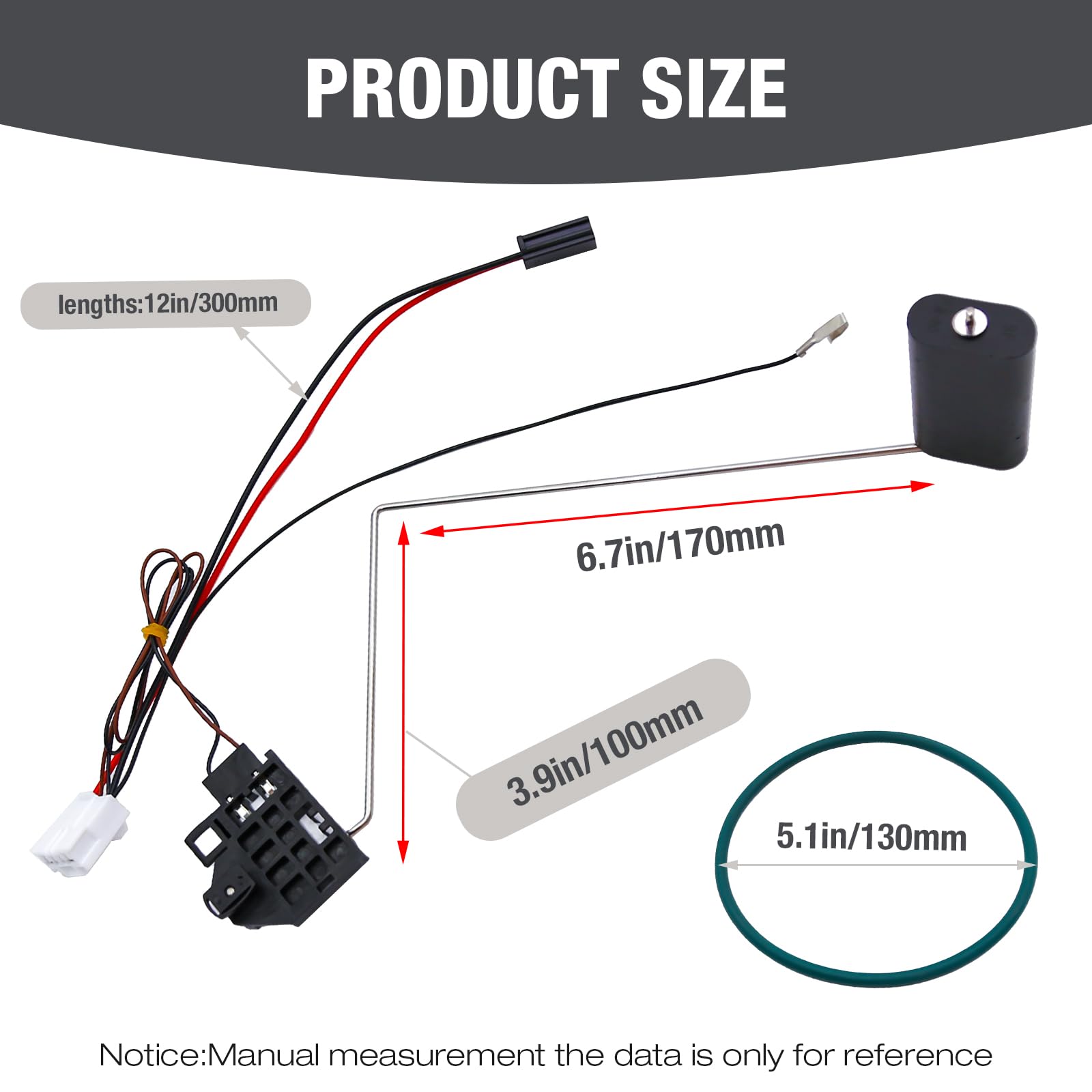 Fuel Gauge Sending Unit & Level Module Set - Replacement for Ram 1500 5.7L (2011-2017) - Compatible with 68141873AA & 55366298AA - Accurate Fuel Level Monitoring for Smooth Driving Experience