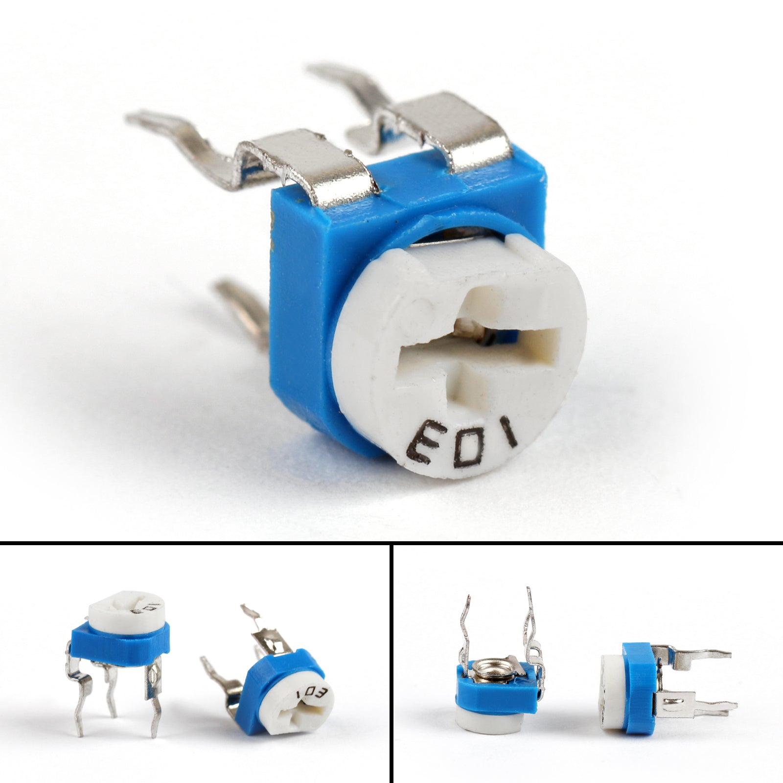 100Pcs 10K Ohm (103) RM063 Trimmer Potentiometer Variable Resistors for Audio Equipment, DIY Electronics & Circuit Board Adjustments