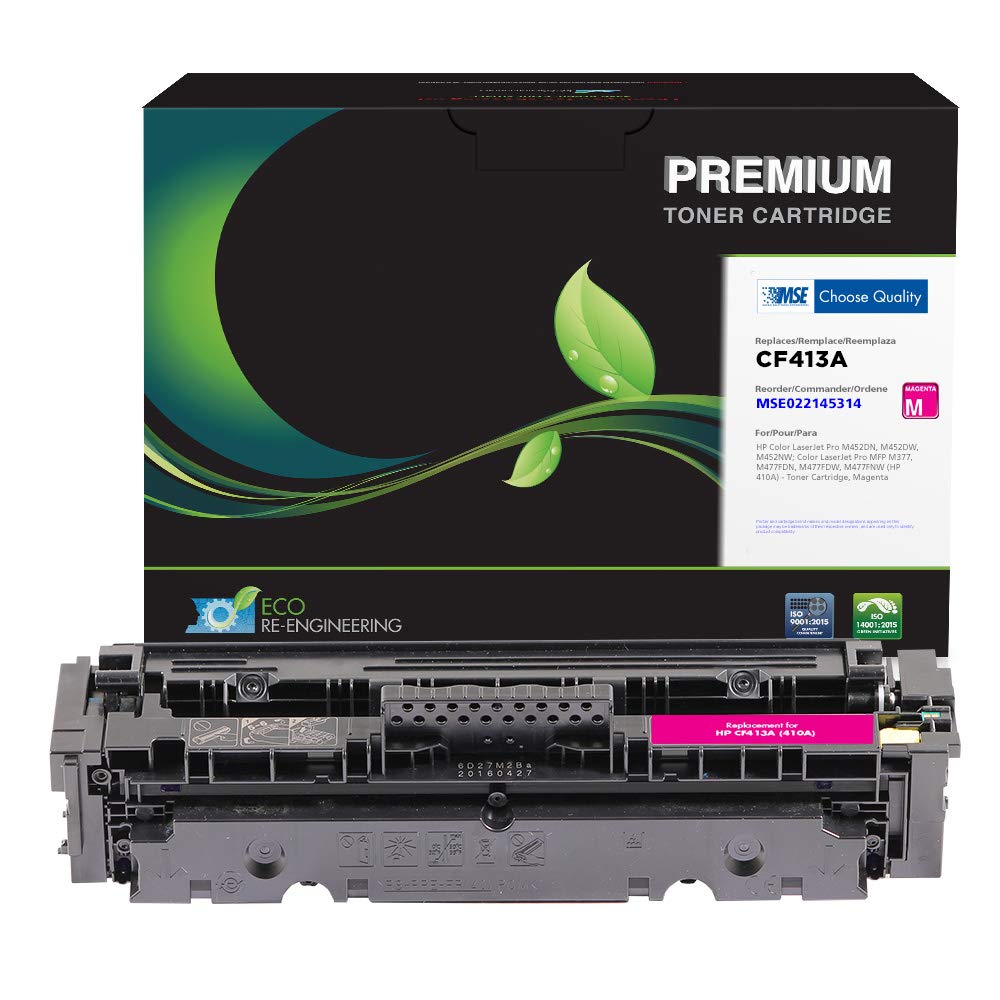 MSE Remanufactured HP CF413A/410A Compatible Magenta Toner Cartridge - High Yield Replacement for HP Printers | Perfect for Home Office & Small Business Printing