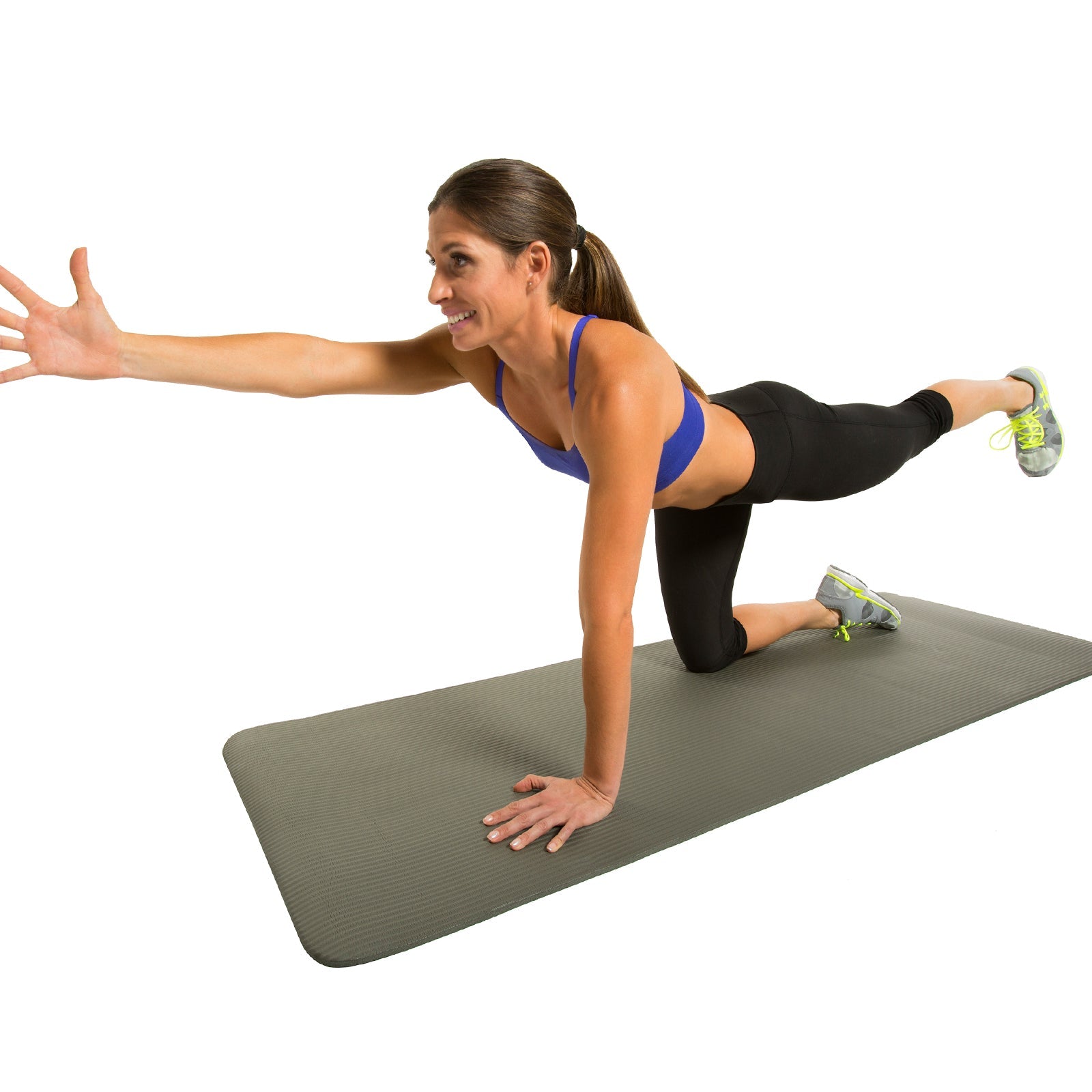 Premium Non-Slip Yoga Mat for Home & Gym Workouts - Extra Thick Exercise Mat for Pilates, Stretching & Fitness Training - Eco-Friendly TPE Material with Carrying Strap