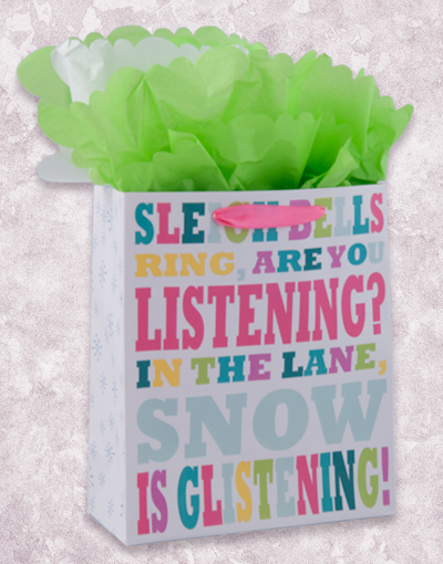 Festive Glitter Gift Bags for Christmas - Elegant Holiday Party Favor Bags for Gifts, Weddings & Special Occasions