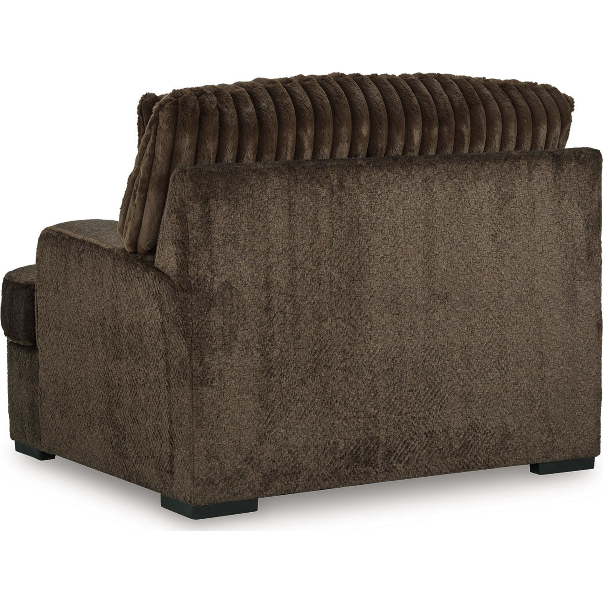 Aylesworth Oversized Chair in Chocolate Brown - Large Comfortable Lounge Chair for Living Room, Bedroom, or Office - Perfect for Relaxing, Reading, and Lounging