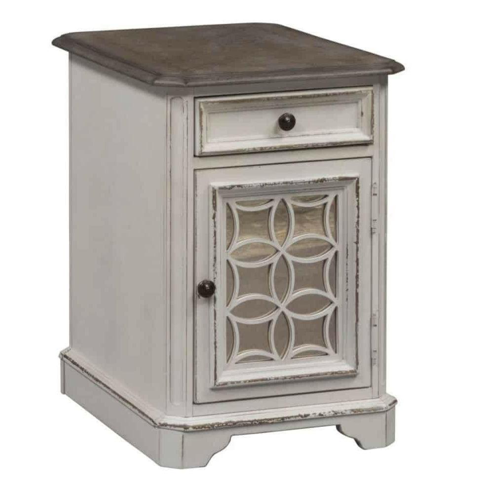 Magnolia Manor Chairside Table 244 OT1021 - Elegant End Table for Living Room, Bedroom & Office - Perfect for Holding Lamps, Books & Decor