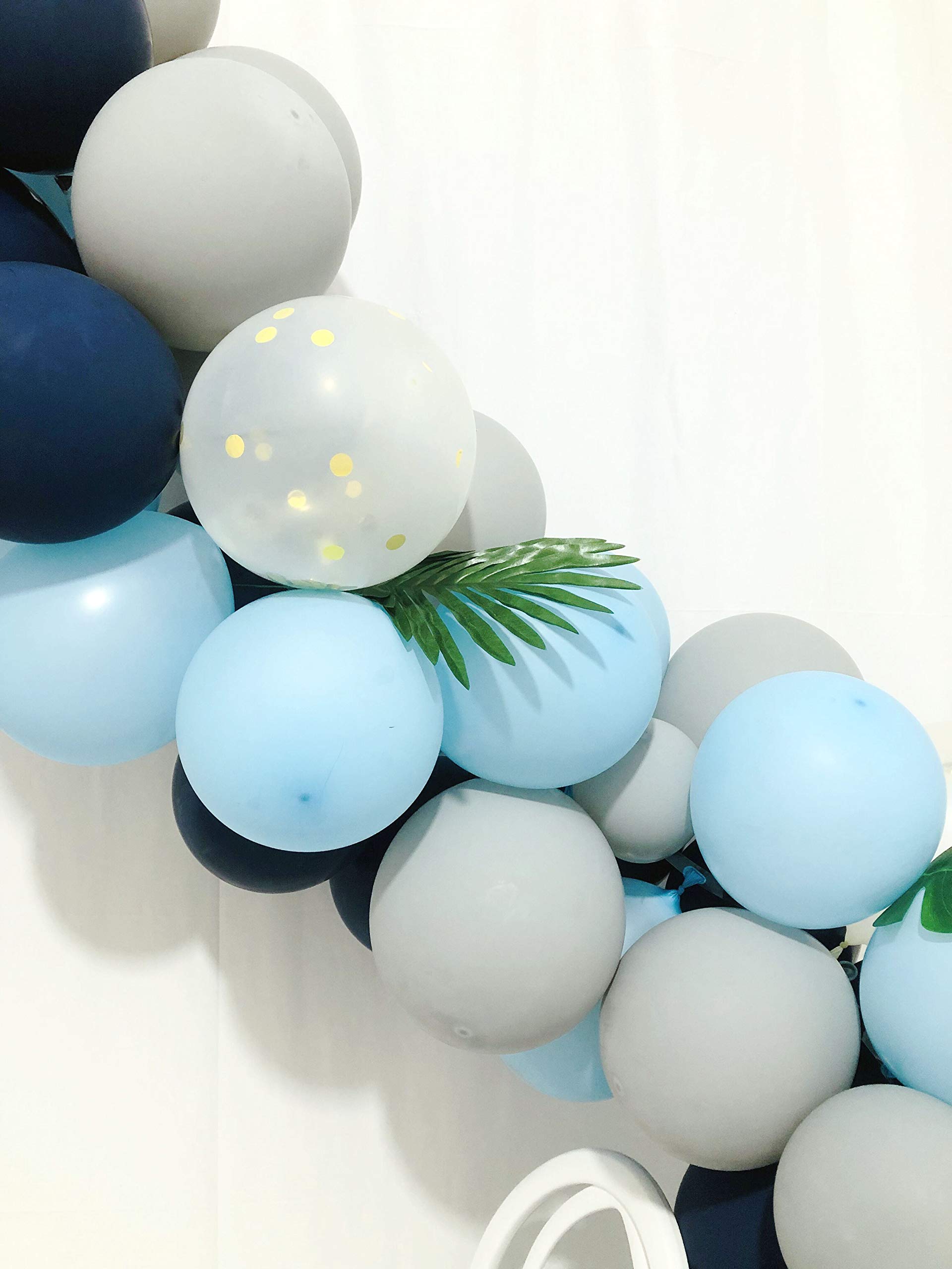 Royal Baby Shower Balloon Arch & Garland Kit - 70 pcs 12