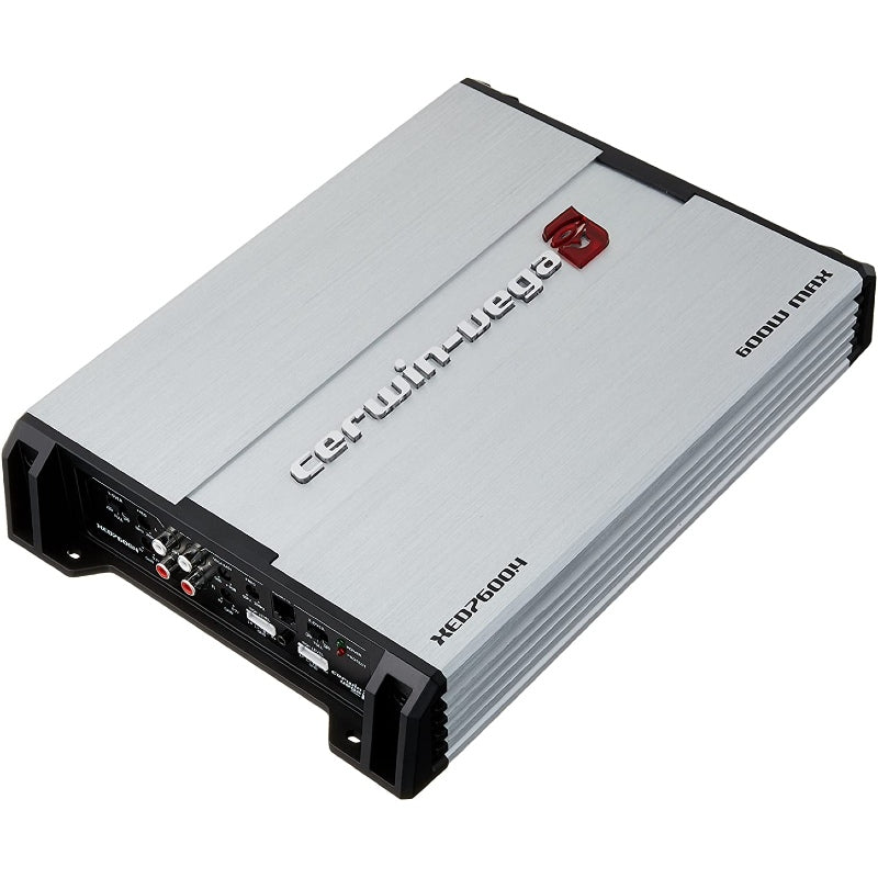 Cerwin Vega XED7600.4 600W 4-Channel Car Amplifier - Class A/B, 2 Ohm Stable, with Remote Level Control - Perfect for Car Audio Systems & Vehicle Sound Upgrades