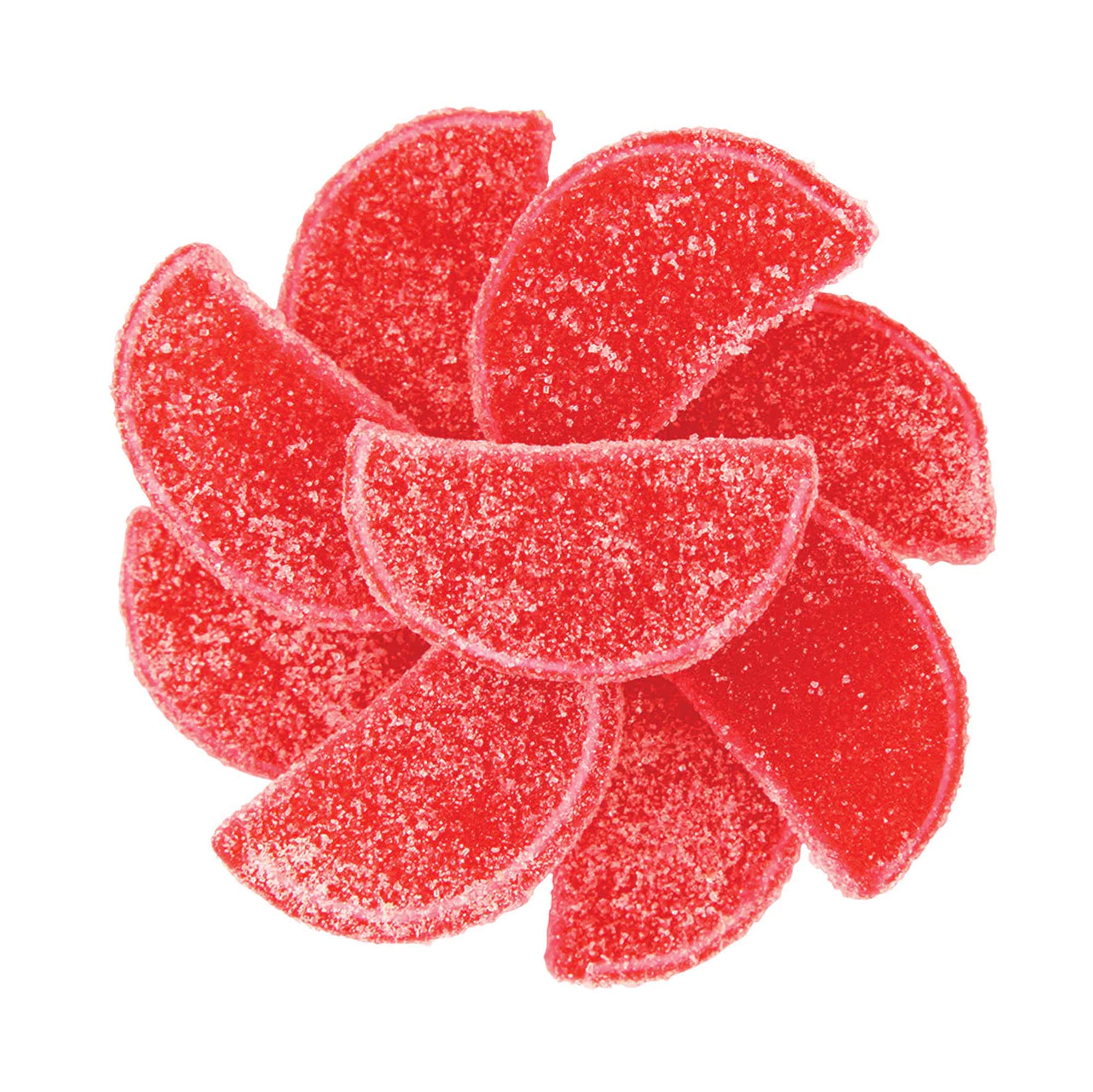 NY Spice Shop Red Raspberry Fruit Slices Jelly Candy - 8oz Sweet & Tart Candied Fruit Slices - Perfect for Party Decorations, Gift Baskets & Snacking - Vegan Gummy Candy Slices for Birthdays, Holidays & Dessert Toppings