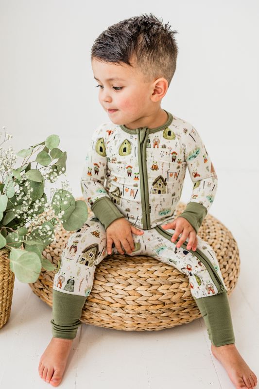 Hoppy Homestead Zip Romper - Soft & Stylish Baby Jumpsuit for Boys & Girls | Easy On/Off Zipper, Comfortable Playwear for Infants & Toddlers | Perfect for Playdates, Daycare & Family Outings