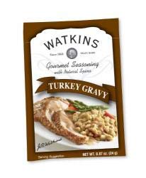 Watkins 310164 Gourmet Turkey Gravy Seasoning Mix - 0.87 oz (Pack of 12) | Perfect for Thanksgiving Dinner, Holiday Meals & Family Gatherings