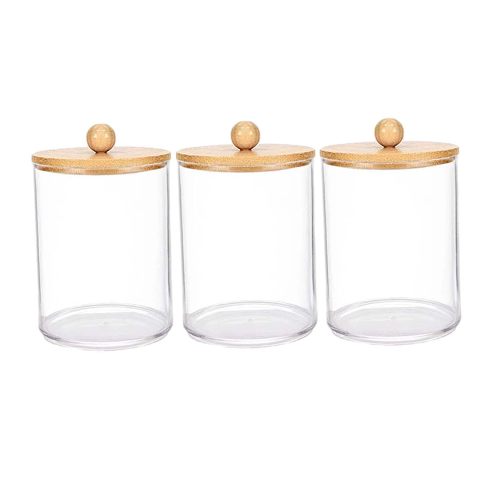 CALANDIS® 3-Piece Makeup Cotton Swab Storage Box Set - Organizer for Q-Tips, Cotton Balls & Beauty Accessories | Perfect for Bathroom Counter, Vanity & Travel Cosmetics Organization