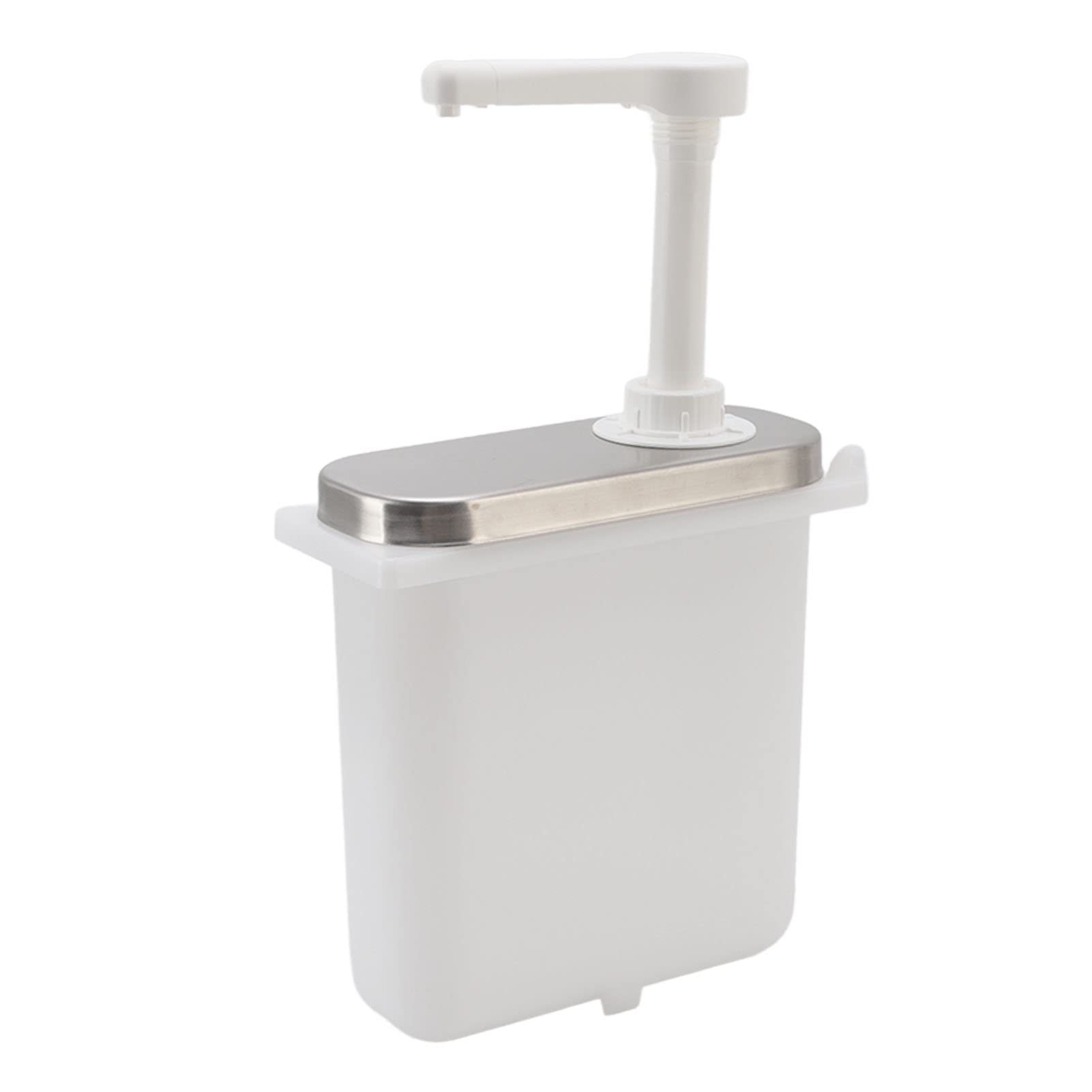 TOPINCN Stainless Steel Condiment Pump Station - 35ml Sauce Dispenser & Squeeze Pump for Ketchup, Mustard, Mayo (2L Triple Pump) - Perfect for Restaurants, Cafes, and Home Kitchens