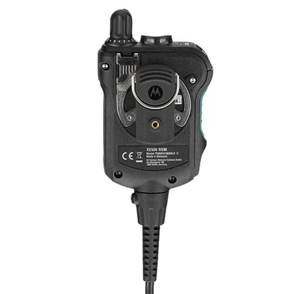 Motorola PMMN4106CBLK Remote Speaker Microphone for Two-Way Radios - Hands-Free Communication for Security, Construction & Outdoor Activities