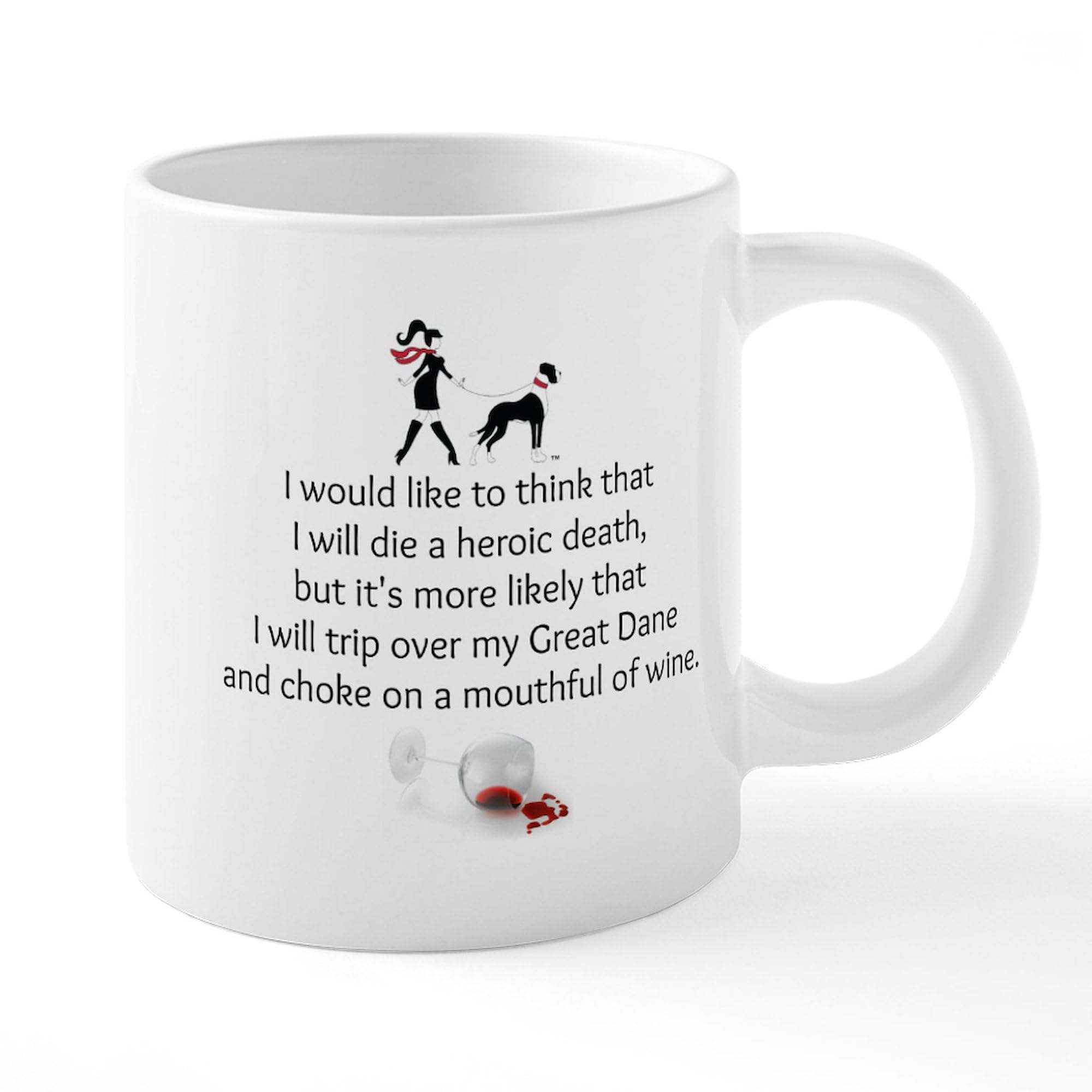 20 oz Ceramic Coffee Mega Mug with Wine Quotes - Perfect for Wine Lovers, Coffee Drinkers & Gift Giving - Ideal for Home, Office & Cafes