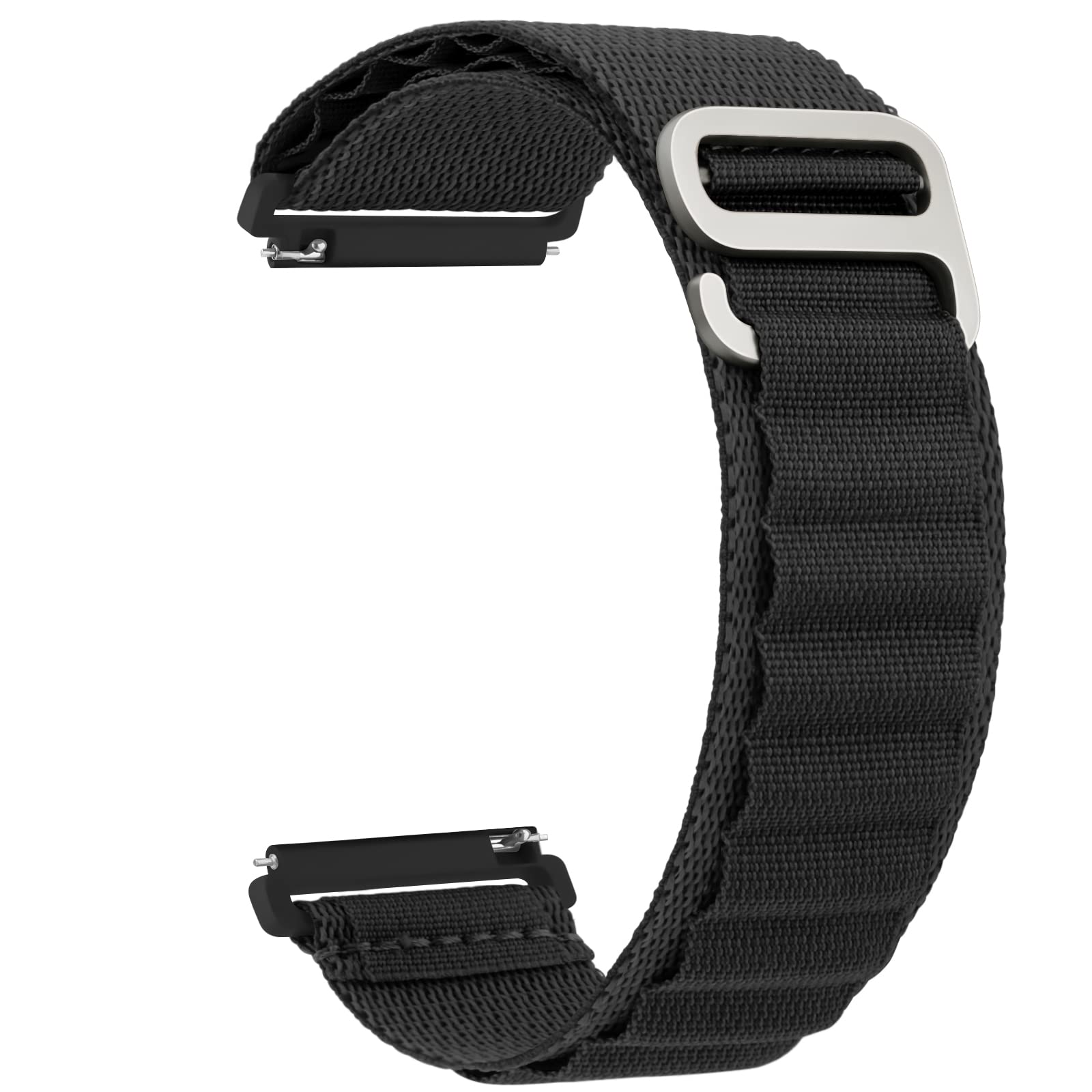 YILED 20mm 22mm Quick Release Nylon Watch Band - Durable Sport Loop Replacement Strap for Apple Watch, Garmin, Fitbit - Perfect for Running, Hiking & Outdoor Activities (Unisex for Men & Women)