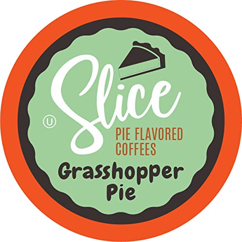 Slice Coffee Flavored Coffee Pods - Grasshopper Pie Flavor, 40 Count, Compatible with Keurig K-Cup Brewers Including 2.0 Models | Perfect for Office, Home & Morning Coffee Break