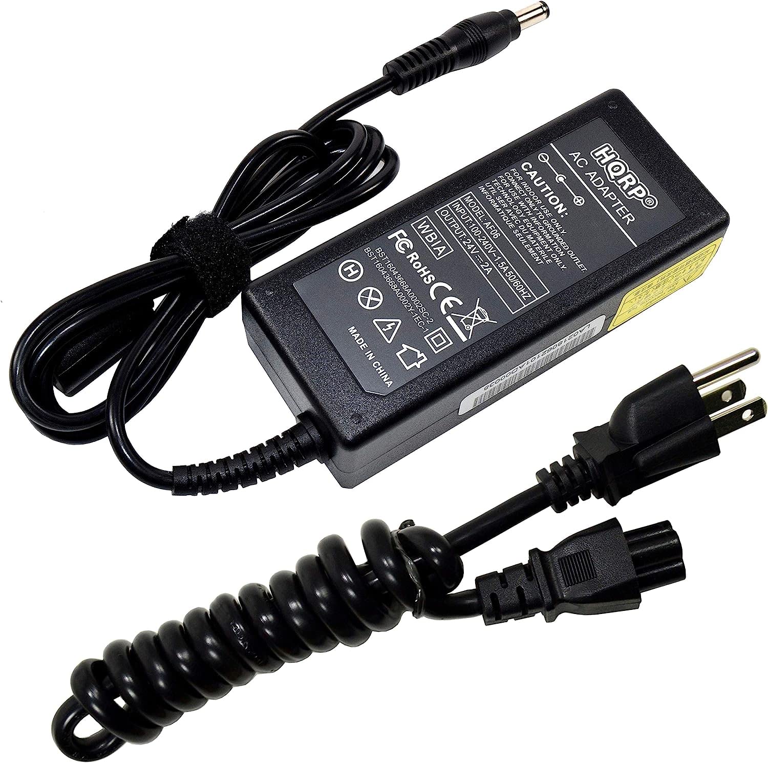 HQRP 24V AC Adapter Charger for Microsoft XBOX 360 Racing Wheel (WRW01/WRWO1/WRW02/WRWO2) - Replacement Power Supply with Euro Plug - Perfect for Gaming & Racing Simulation Setups