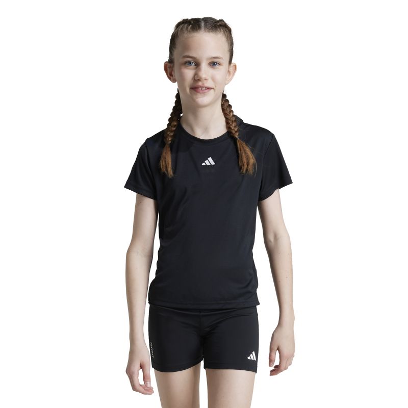 Adidas Girls Train Essentials Logo Tee - Comfortable Cotton T-Shirt for Kids & Teens - Perfect for School, Sports & Casual Wear