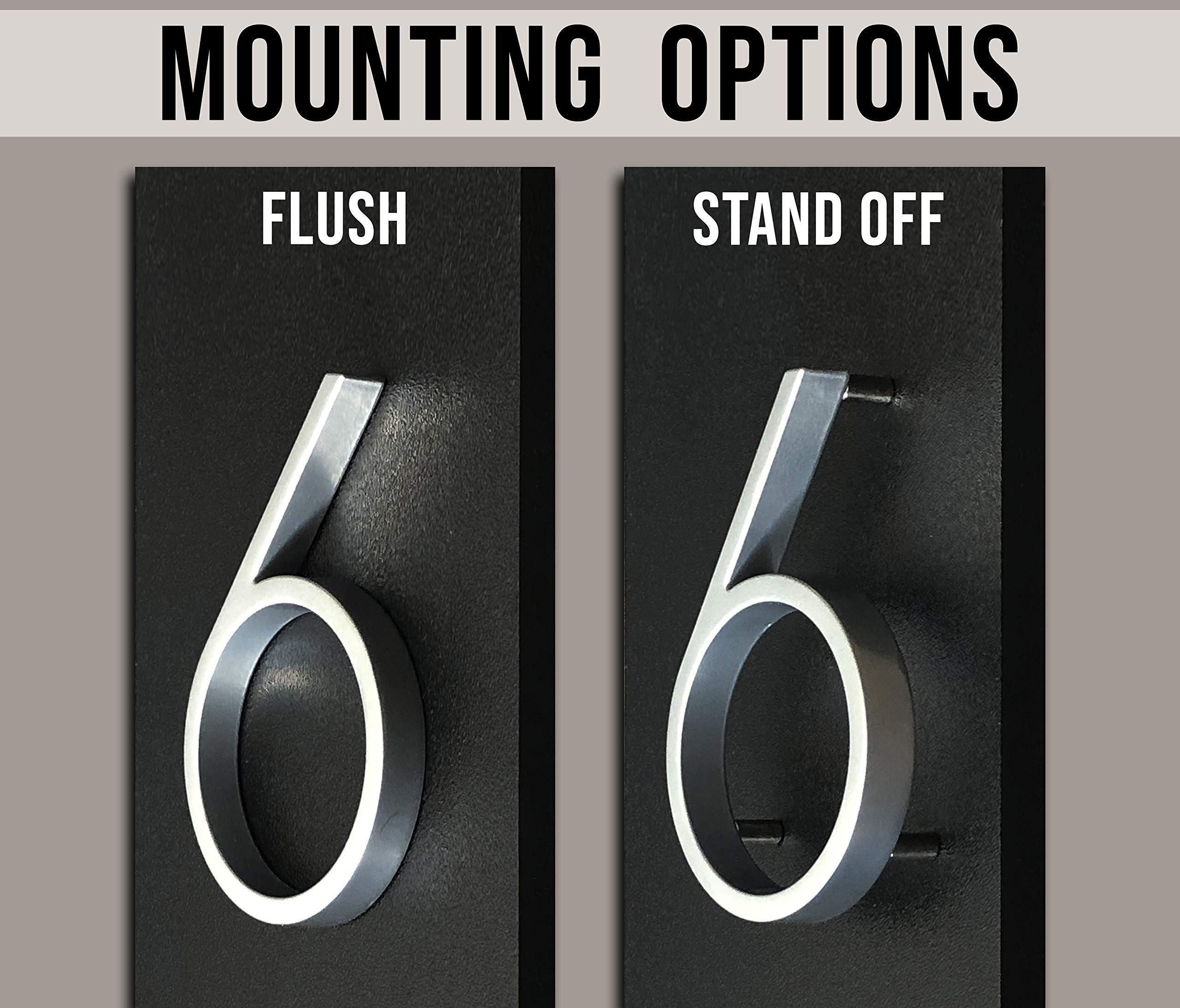 Modern House Numbers & Address Plaques - Custom Vertical & Horizontal Address Signs for Home & Business | Personalized Outdoor House Number Plaques | Perfect for Mail Delivery, Emergency Services & Curb Appeal