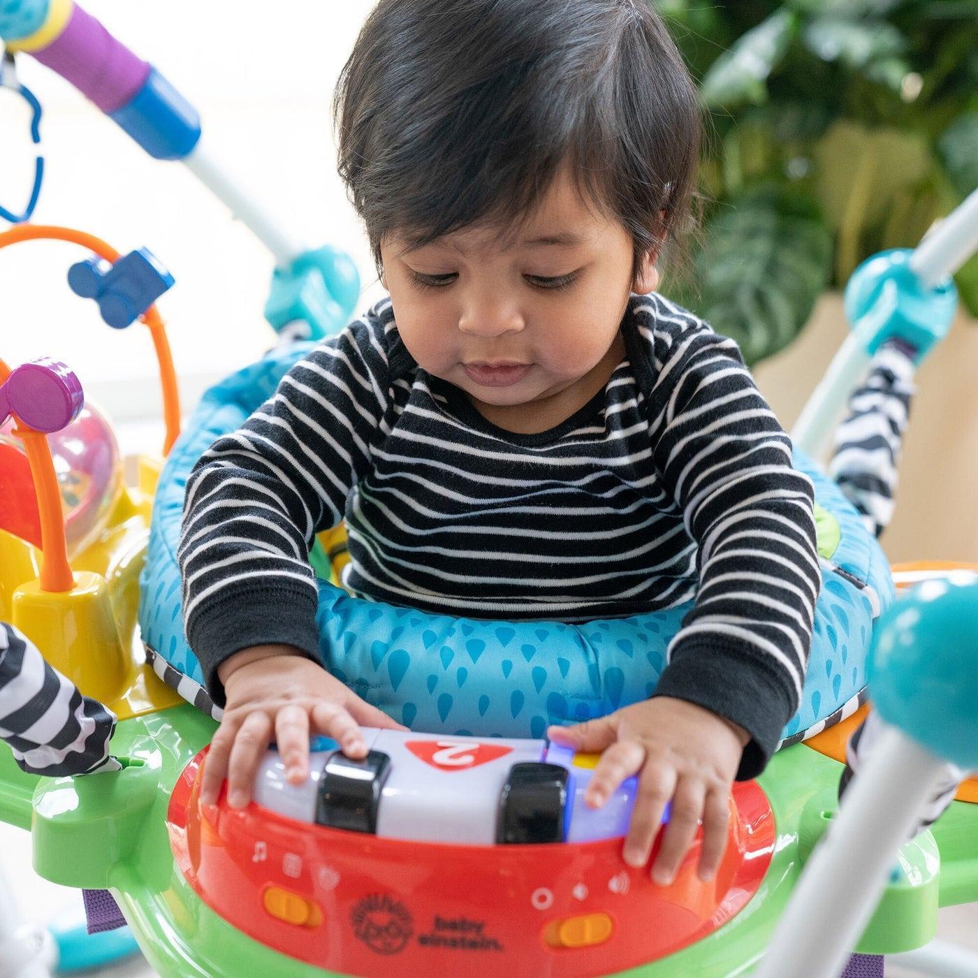 Baby Einstein Neighborhood Friends Activity Jumper - Interactive Baby Bouncer with Lights & Music for Early Learning - Perfect for Playtime, Nursery, and Developmental Stimulation