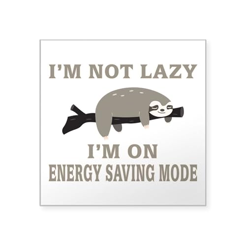 Clear - Sloth | I'm Not Lazy I'm on Energy Saving Sticker