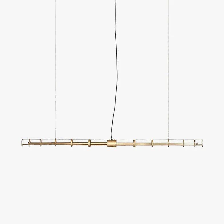 Modern Gold Industrial LED Pendant Light Fixture - Vintage Style Hanging Lighting for Kitchen Island, Dining Room & Bar Decor