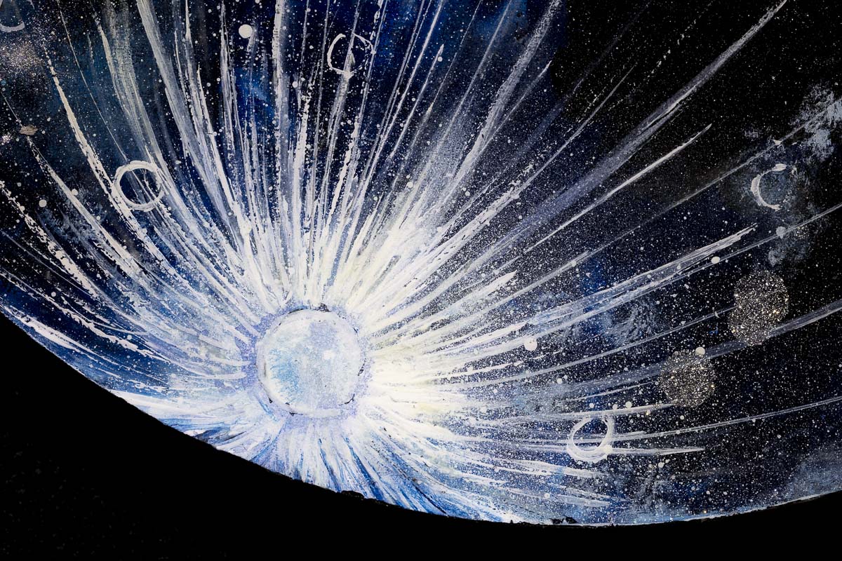Original A New Moon Artwork - Handcrafted Wall Decor for Home & Office | Perfect for Living Room, Bedroom & Gifts