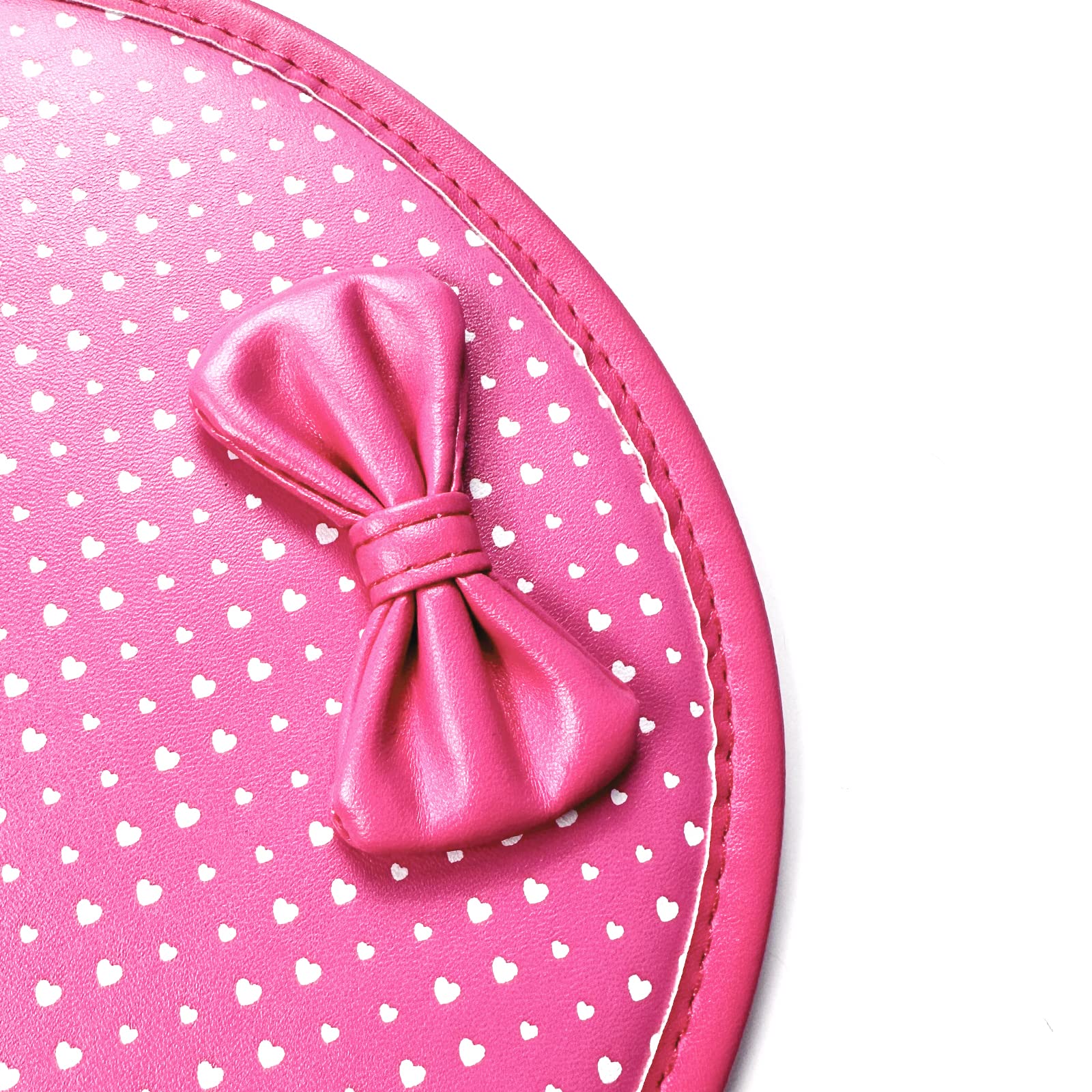 Ergonomic Mouse Pad with Wrist Support - PU Leather Computer Wrist Rest for Office & Gaming - Comfortable Mouse Mat for Long Hours Use (Pink) - Perfect for Home Office, Gaming Setup & Workstation Comfort
