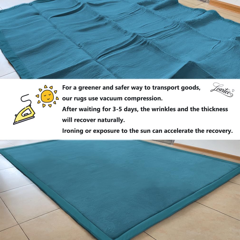 Premium Coral Velvet Play Mat for Toddlers - 6'8