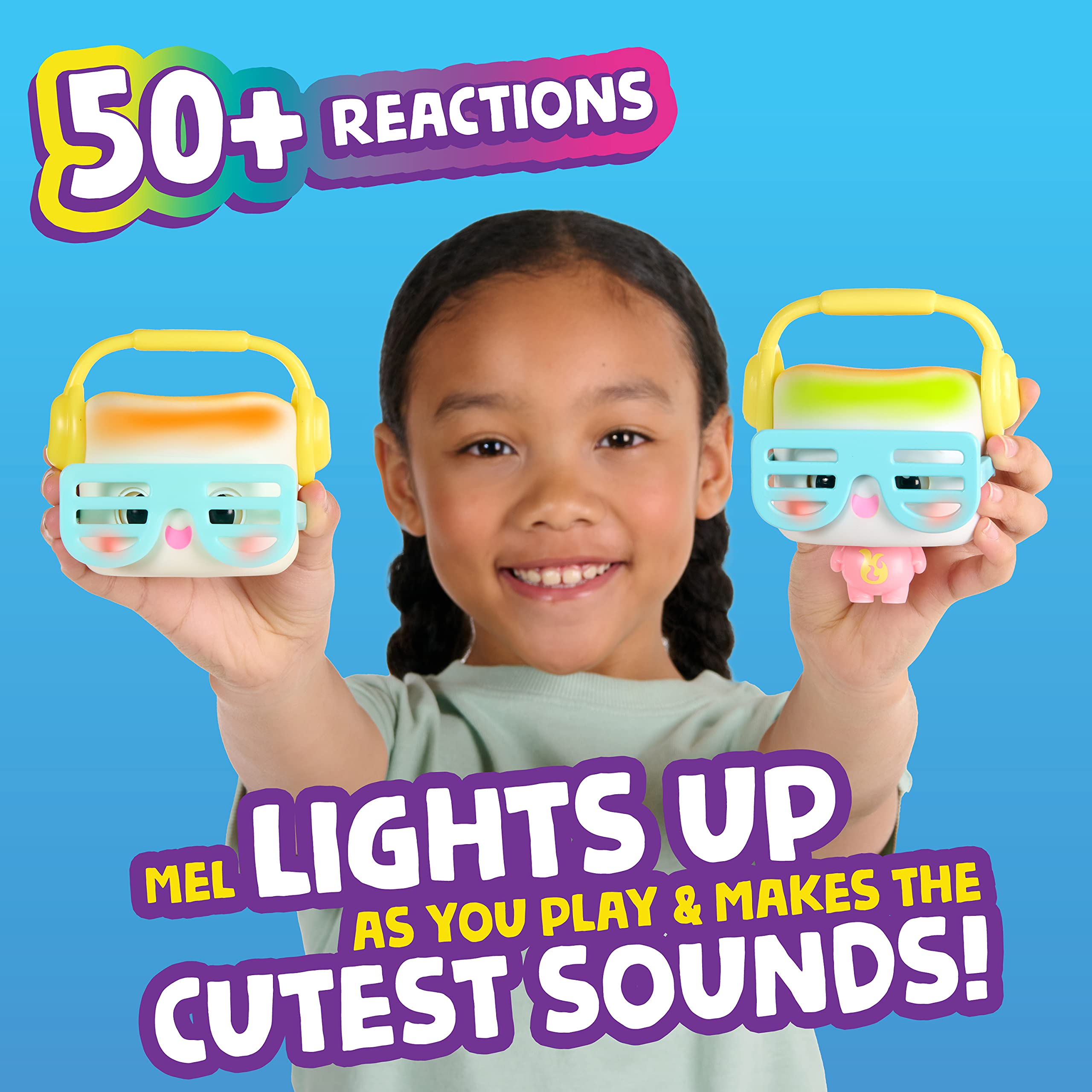 My Squishy Little Marshmallow - Interactive Collectible Doll with Cute Accessories - Mel (White) - Perfect for Kids' Playtime, Birthday Gifts & Kawaii Collections