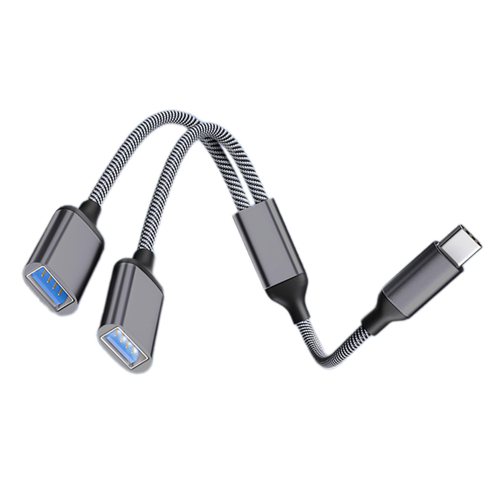 VSILAY USB C to Dual USB Adapter - OTG Splitter for Charging & Data Transfer