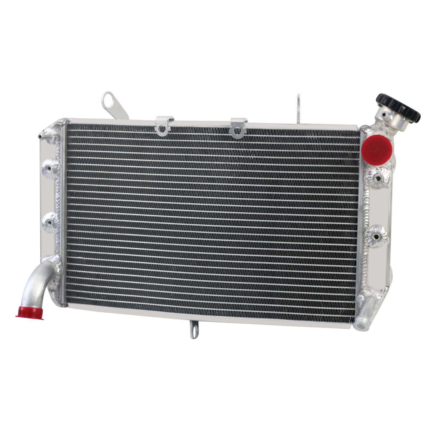 CoolingMaster Aluminum Radiator for 2006-2012 Yamaha FZS1000 FZ1000 Fazer 1000 FZ1S FZ1N - High-Performance Motorcycle Cooling System Replacement for Hot Weather Riding