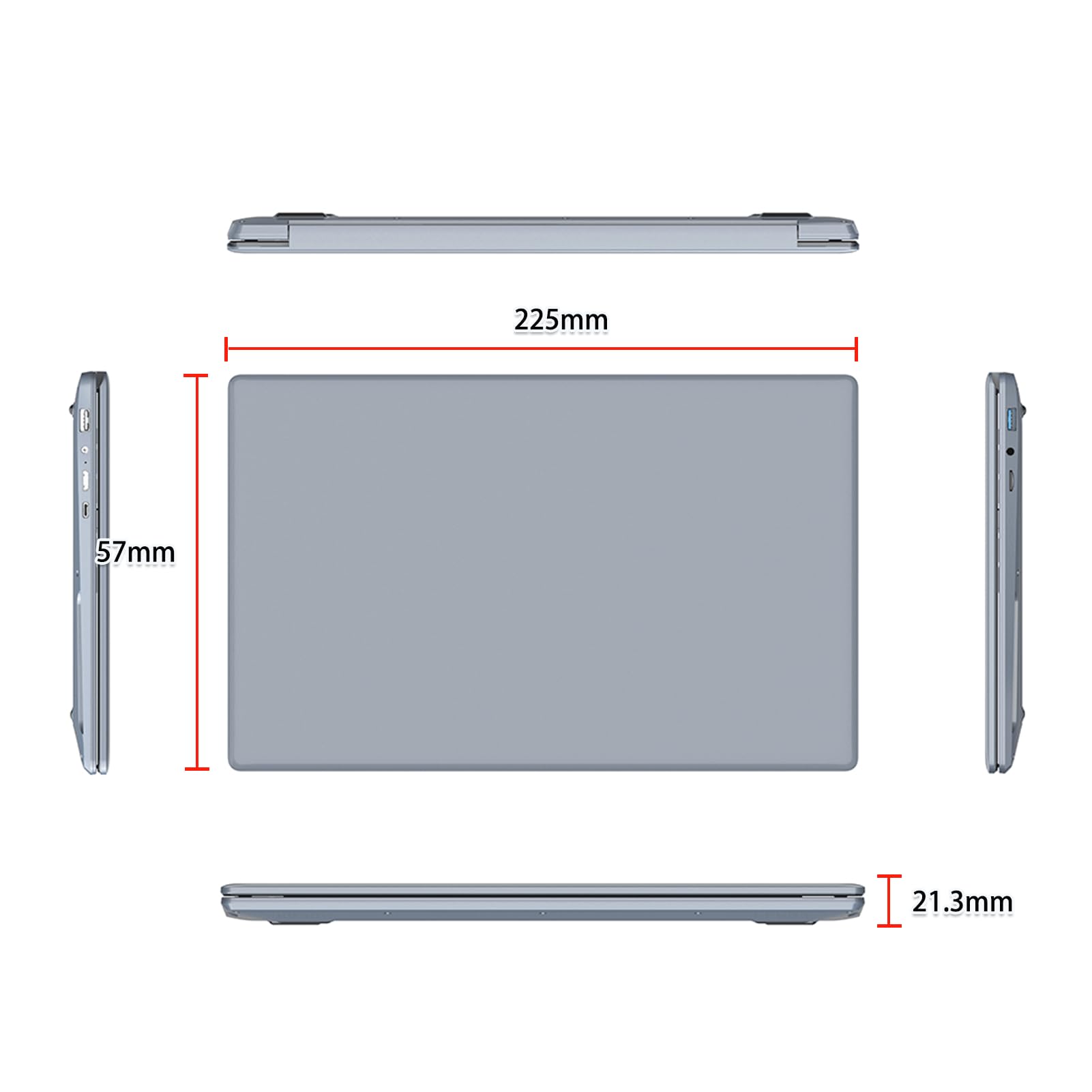 KingnovyPC Dual Screen Laptop 15.6