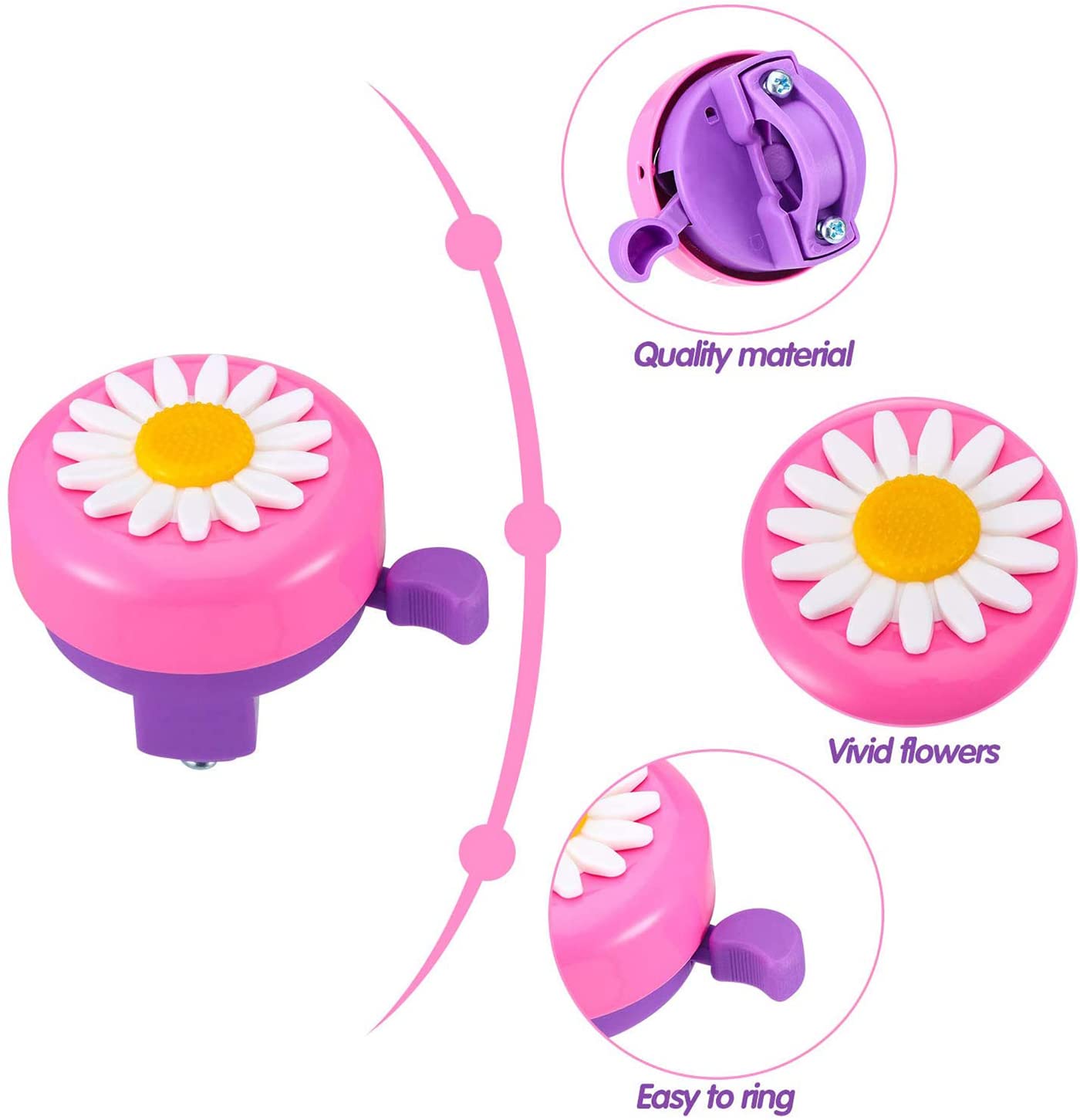 Girl's Bike Basket - Cute & Durable Bicycle Front Basket for Kids - Perfect for School, Picnics & Shopping Accessories