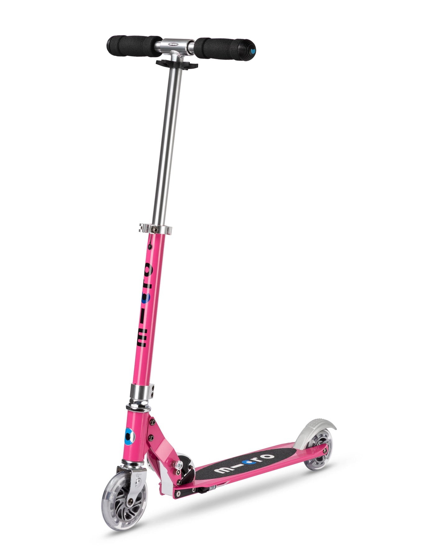 Micro Sprite Kids Scooter - Lightweight Foldable Kick Scooter for Boys & Girls Ages 5-12 | Adjustable Handlebar Height | Smooth Ride | Perfect for Commuting to School, Park Rides & Neighborhood Fun (Pink)