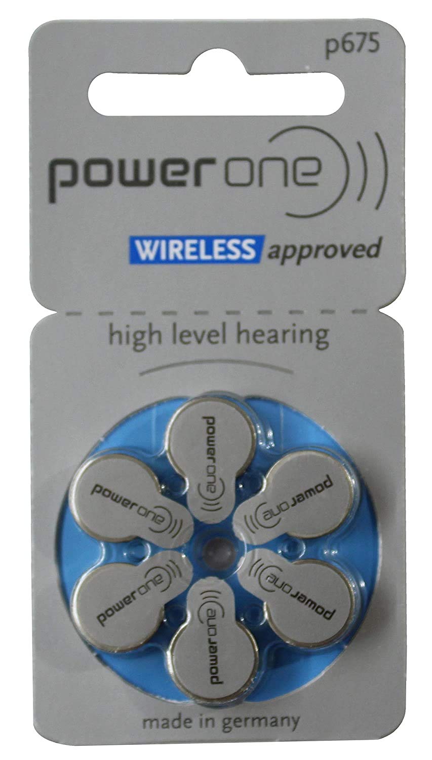 PowerOne Size 675 Mercury Free Hearing Aid Batteries - 120 Pack with Free Battery Caddy | Long-Lasting Zinc-Air Power for Hearing Devices | Ideal for Travel, Daily Use & Emergency Preparedness
